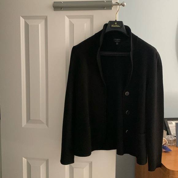 Talbots Black MP Sweater Blazer - Picture 1 of 3